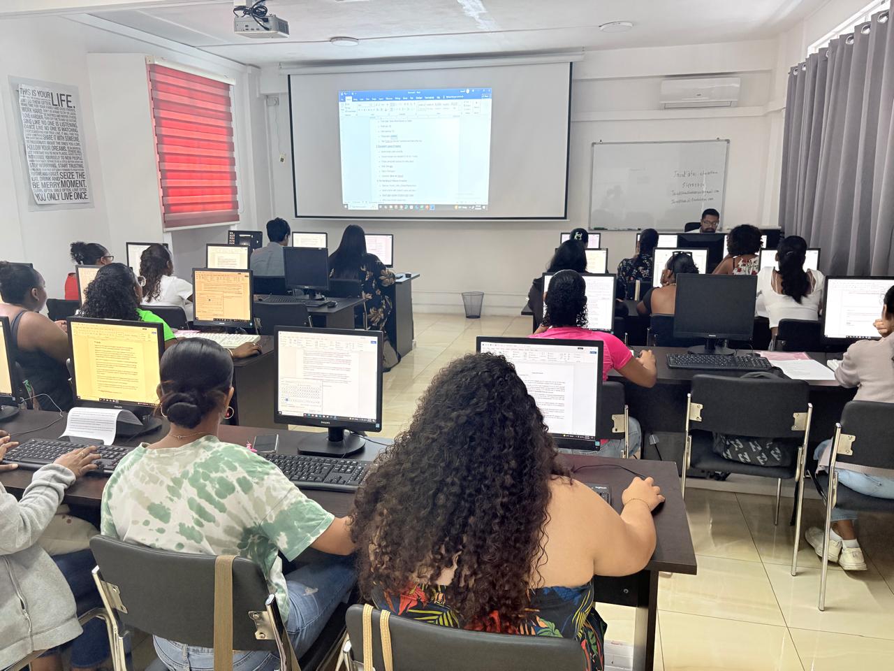 Computer training session