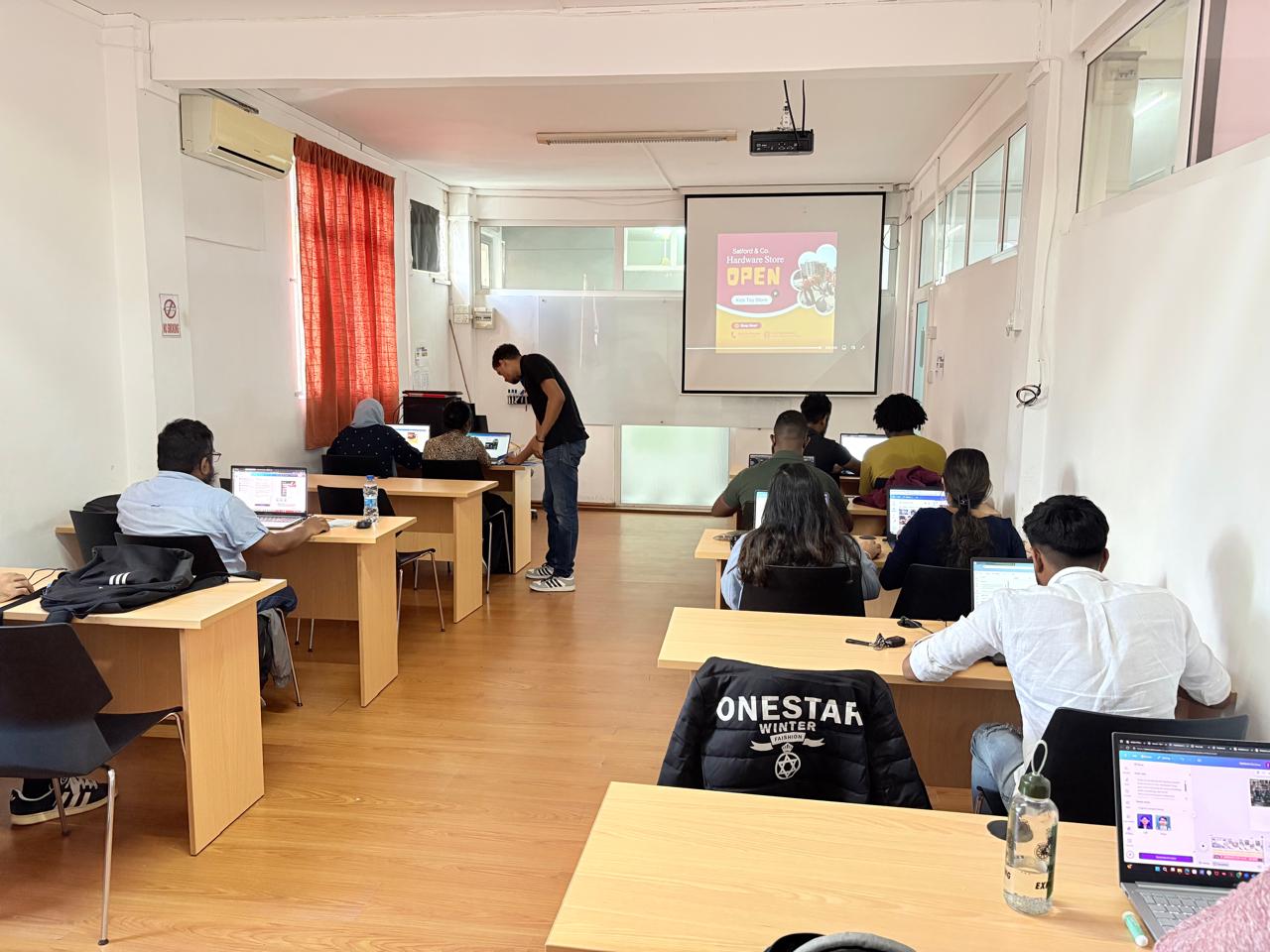 Classroom with instructor